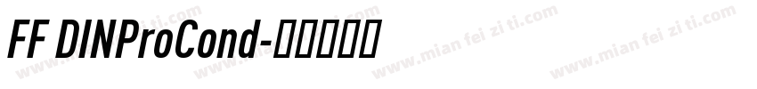 FF DINProCond字体转换